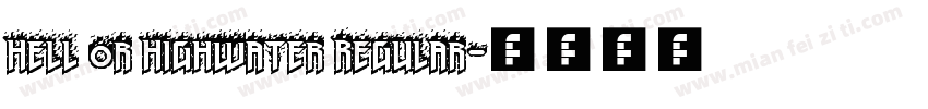Hell or Highwater Regular字体转换